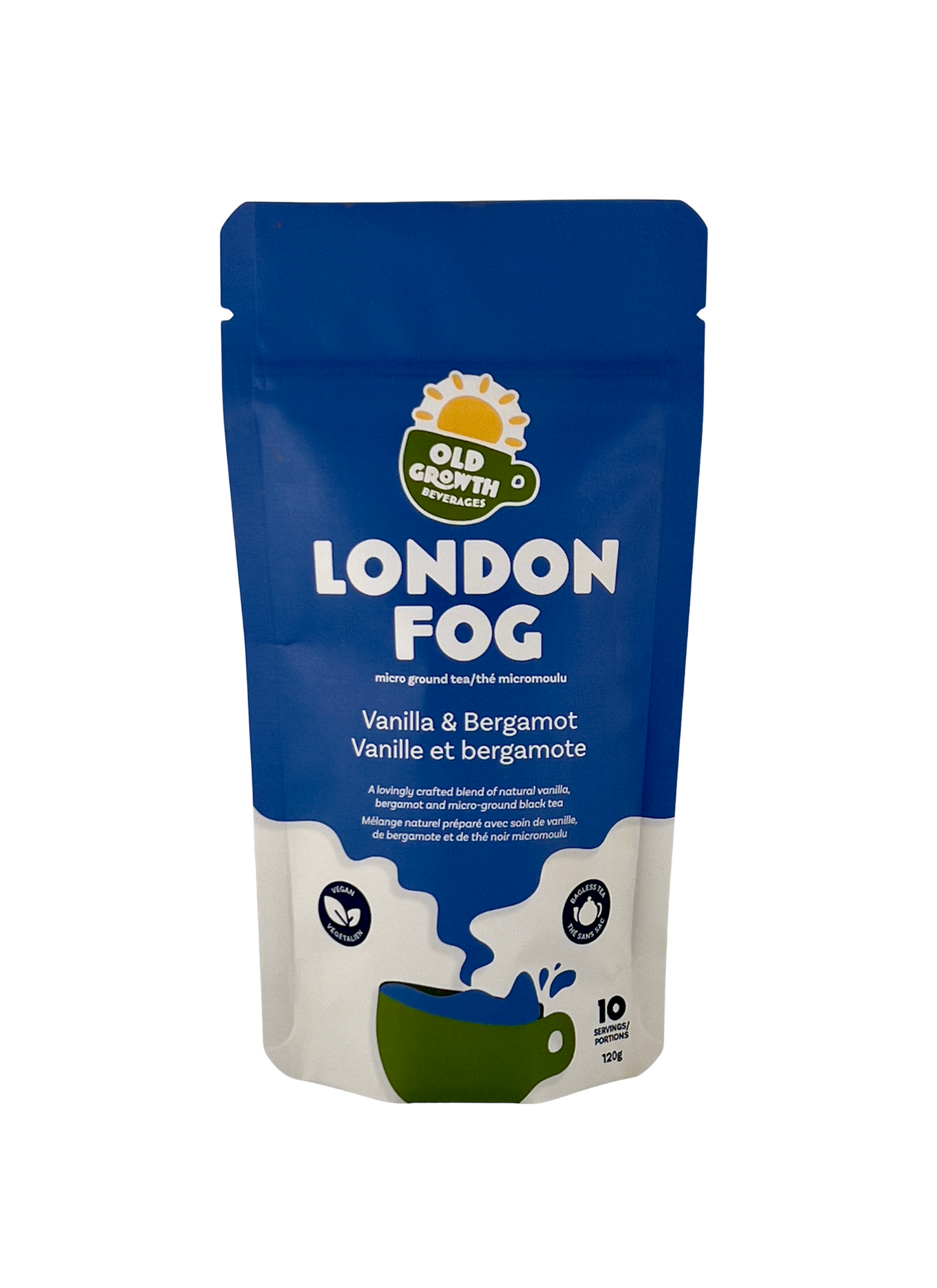 London Fog Tea Mix - Earl Grey Vanilla Tea Powder - Microground Tea