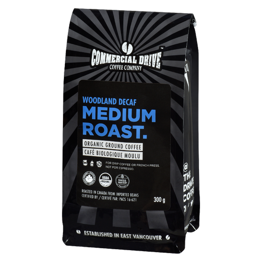 The Drive Coffee - Woodland Decaf: Medium Roast - Organic Ground Coffee