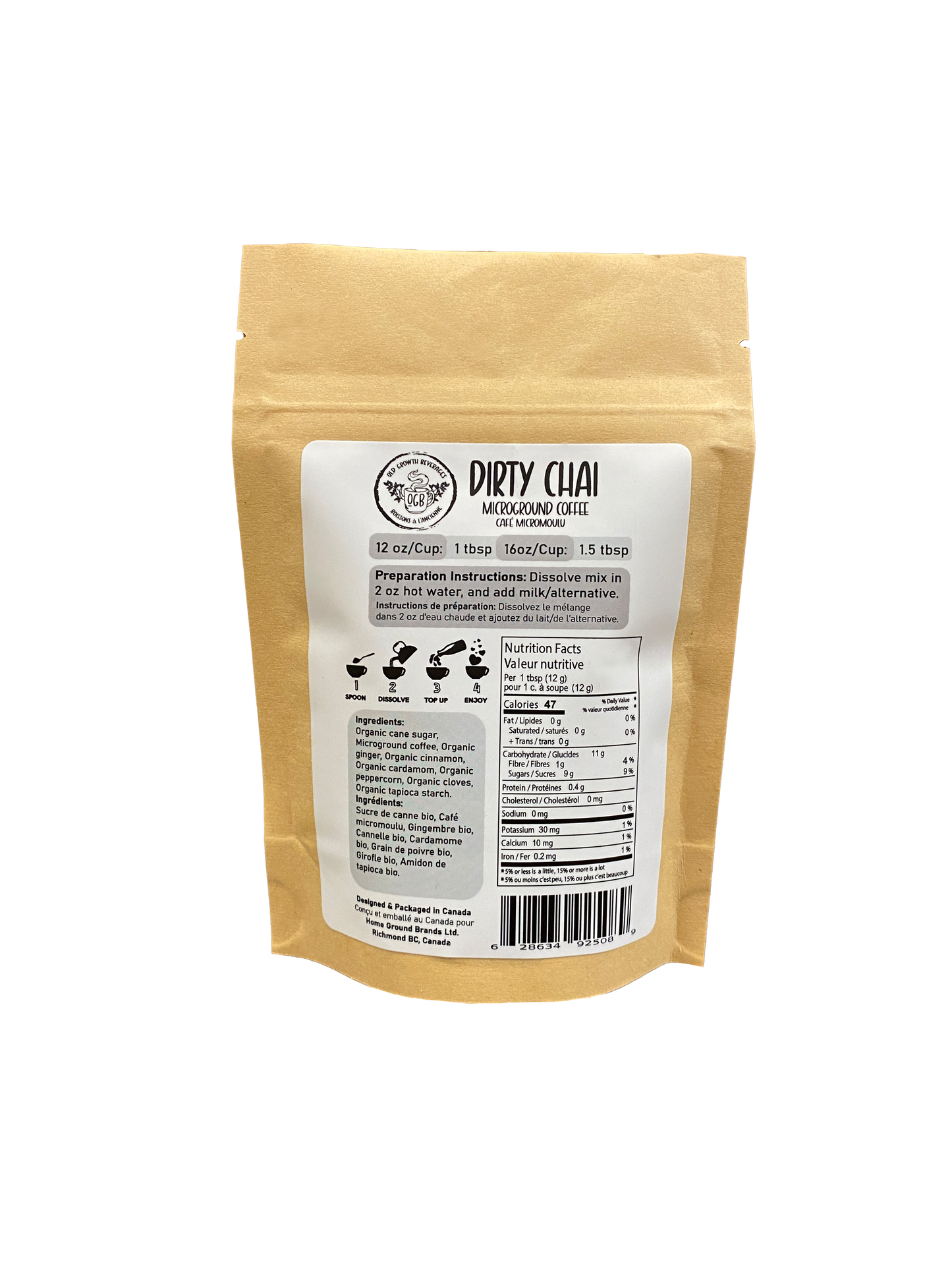 Dirty Chai - Microground Coffee/Tea Mix