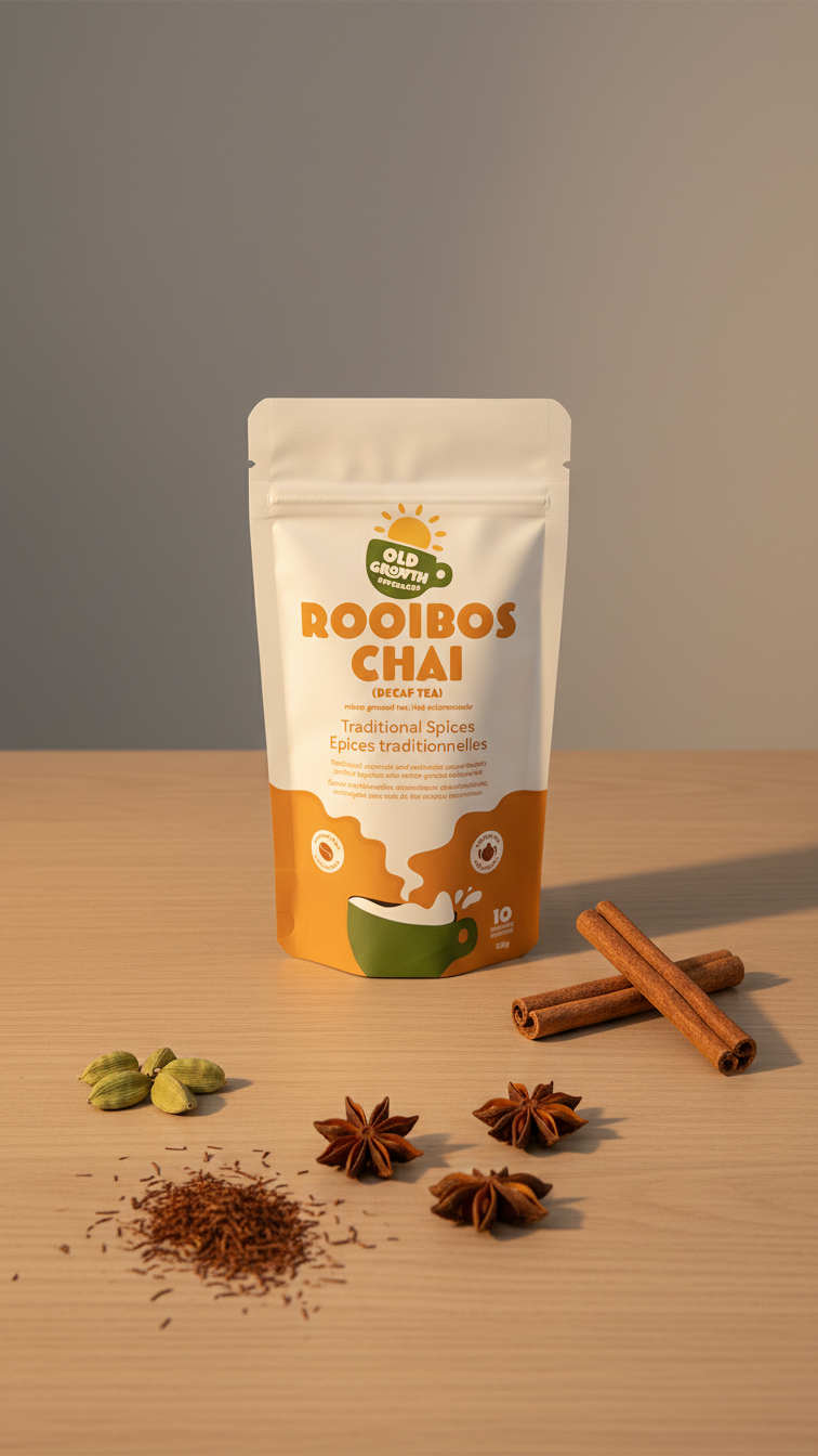 Caffeine Free Classic Chai with Rooibos Turmeric Chai Tea Powder
