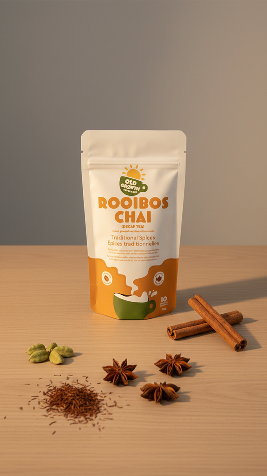 Caffeine Free Classic Chai with Rooibos Turmeric Chai Tea Powder