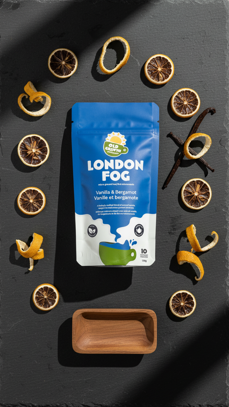London Fog Tea Mix - Earl Grey Vanilla Tea Powder - Microground Tea