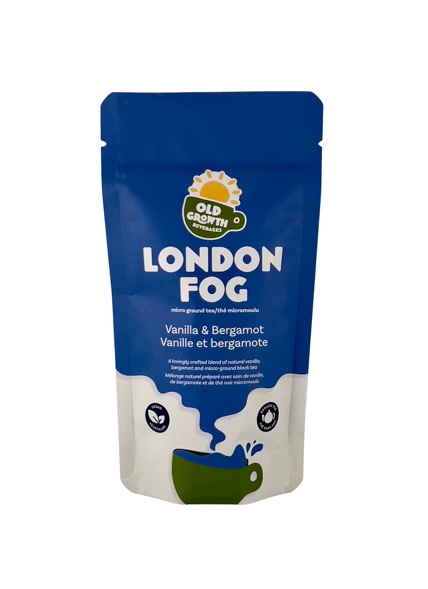 London Fog Tea Mix - Earl Grey Vanilla Tea Powder - Microground Tea