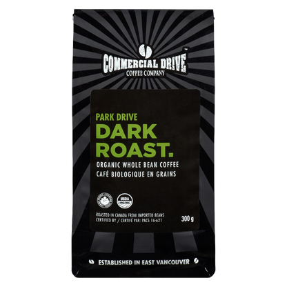 The Drive Coffee - Park Drive, Dark Roast, Organic Whole Bean 300g