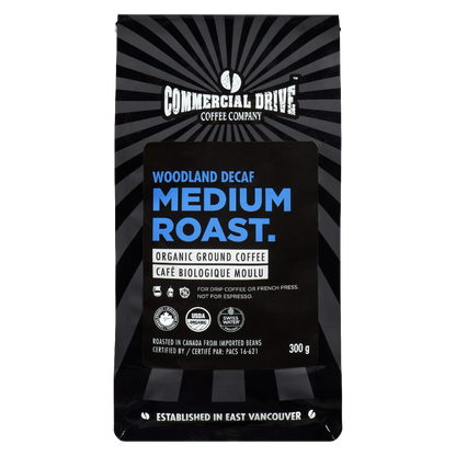 The Drive Coffee - Woodland Decaf: Medium Roast, Organic Ground Coffee 300g